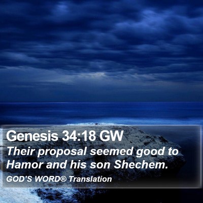 Genesis 34:18 GW Bible Verse Image