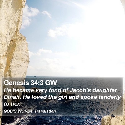 Genesis 34:3 GW Bible Verse Image