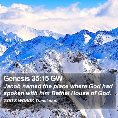 Genesis 35:15 GW Bible Verse Image