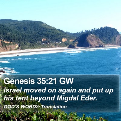 Genesis 35:21 GW Bible Verse Image
