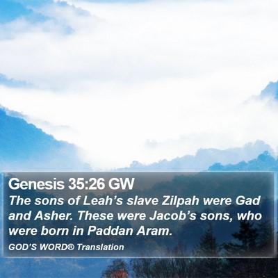 Genesis 35:26 GW Bible Verse Image
