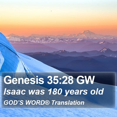 Genesis 35:28 GW Bible Verse Image