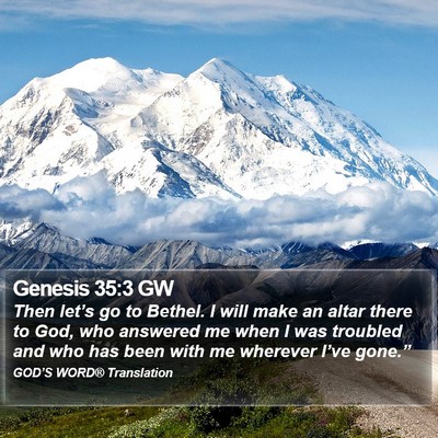 Genesis 35:3 GW Bible Verse Image
