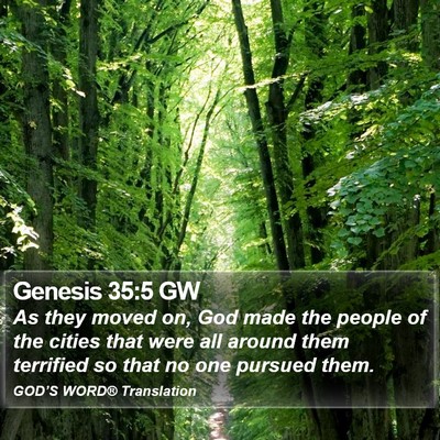 Genesis 35:5 GW Bible Verse Image