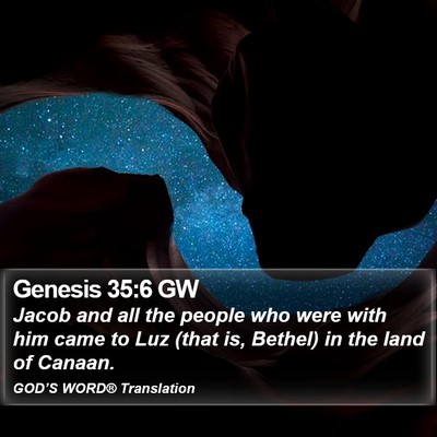 Genesis 35:6 GW Bible Verse Image