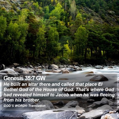 Genesis 35:7 GW Bible Verse Image