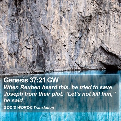 Genesis 37:21 GW Bible Verse Image