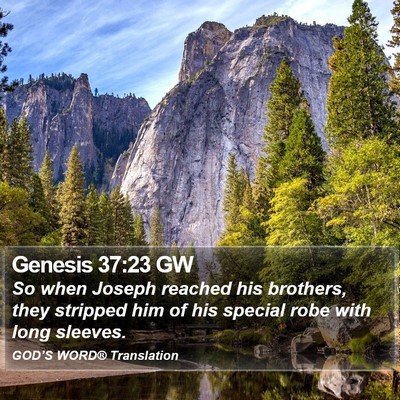 Genesis 37:23 GW Bible Verse Image