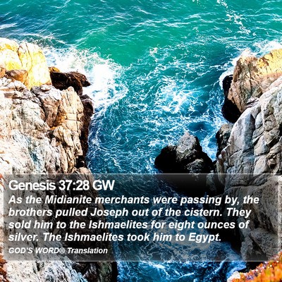 Genesis 37:28 GW Bible Verse Image