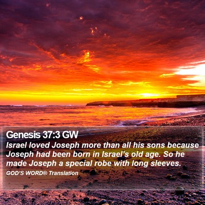 Genesis 37:3 GW Bible Verse Image