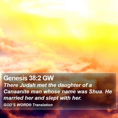 Genesis 38:2 GW Bible Verse Image