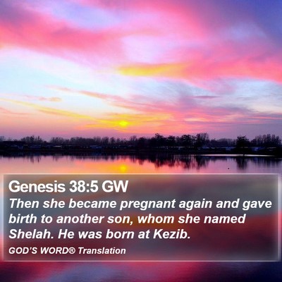 Genesis 38:5 GW Bible Verse Image