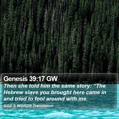 Genesis 39:17 GW Bible Verse Image