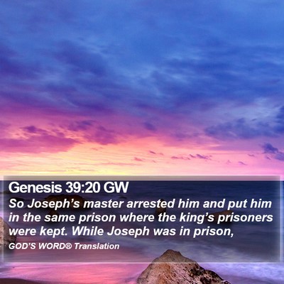 Genesis 39:20 GW Bible Verse Image