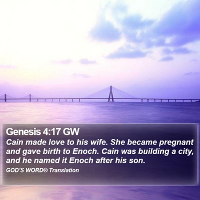 Genesis 4:17 GW Bible Verse Image