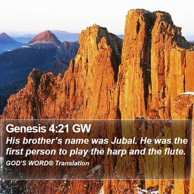 Genesis 4:21 GW Bible Verse Image