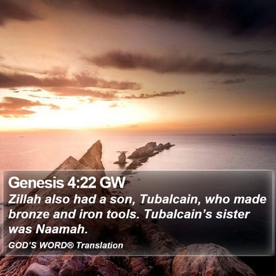 Genesis 4:22 GW Bible Verse Image