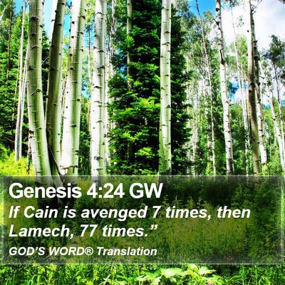 Genesis 4:24 GW Bible Verse Image