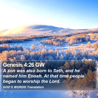 Genesis 4:26 GW Bible Verse Image