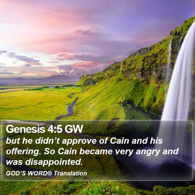 Genesis 4:5 GW Bible Verse Image