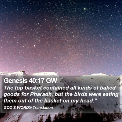 Genesis 40:17 GW Bible Verse Image