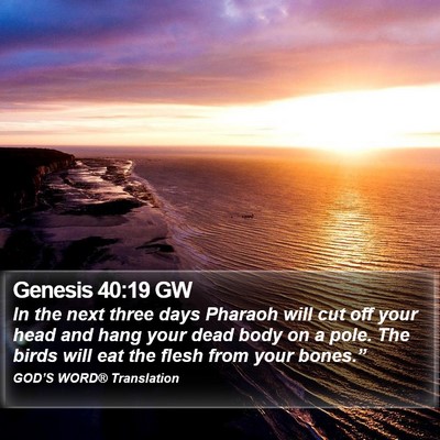 Genesis 40:19 GW Bible Verse Image