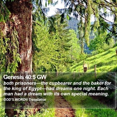 Genesis 40:5 GW Bible Verse Image