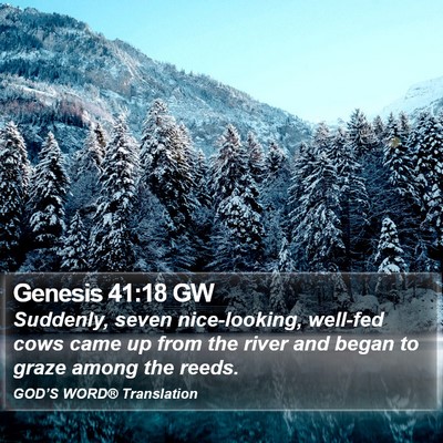 Genesis 41:18 GW Bible Verse Image