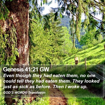Genesis 41:21 GW Bible Verse Image