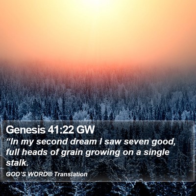 Genesis 41:22 GW Bible Verse Image