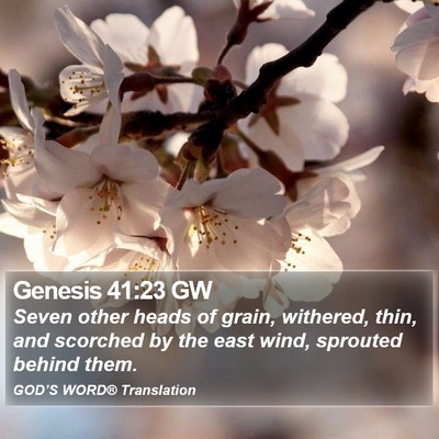 Genesis 41:23 GW Bible Verse Image