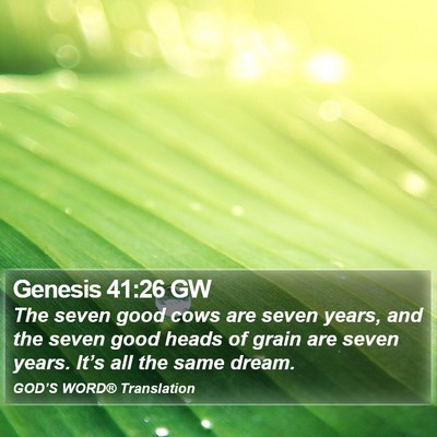 Genesis 41:26 GW Bible Verse Image
