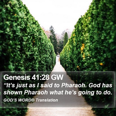 Genesis 41:28 GW Bible Verse Image