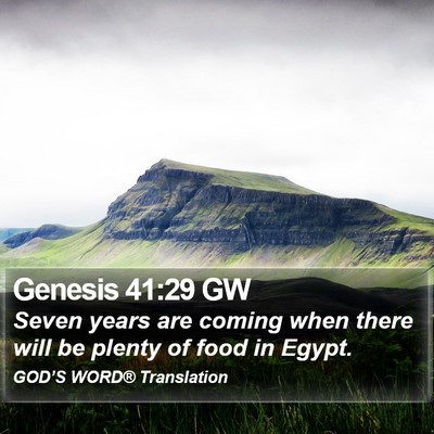 Genesis 41:29 GW Bible Verse Image