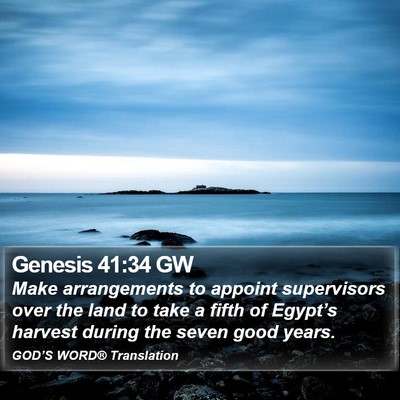 Genesis 41:34 GW Bible Verse Image