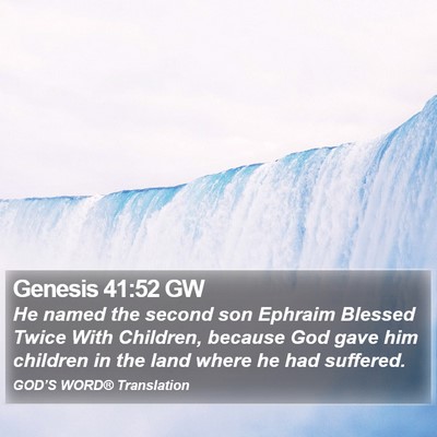 Genesis 41:52 GW Bible Verse Image