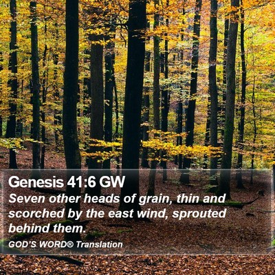 Genesis 41:6 GW Bible Verse Image