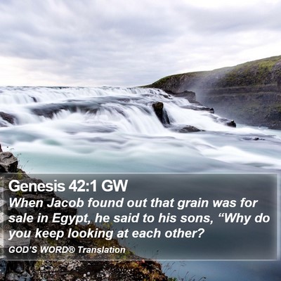 Genesis 42:1 GW Bible Verse Image