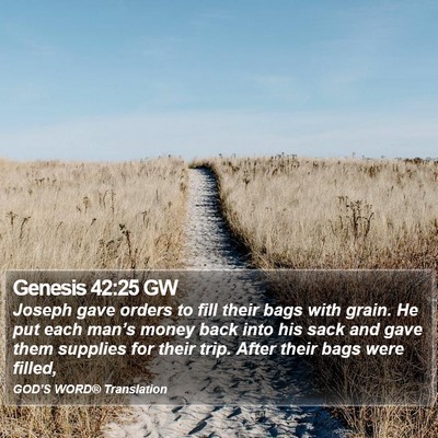 Genesis 42:25 GW Bible Verse Image