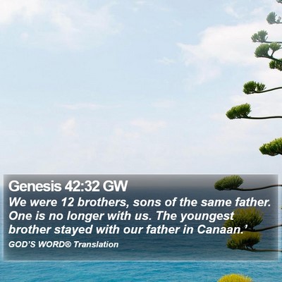 Genesis 42:32 GW Bible Verse Image