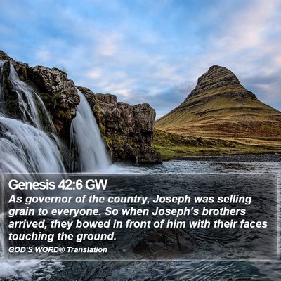 Genesis 42:6 GW Bible Verse Image