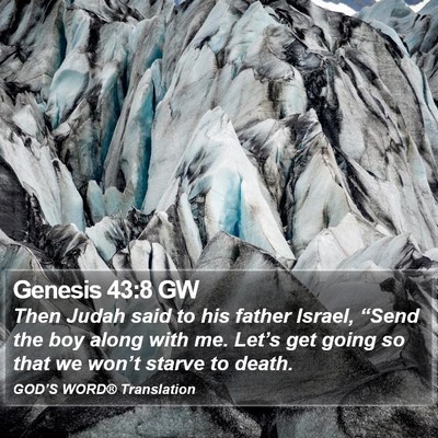 Genesis 43:8 GW Bible Verse Image