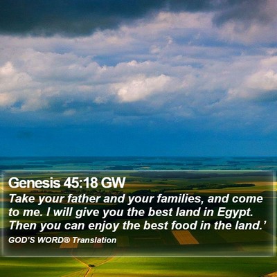 Genesis 45:18 GW Bible Verse Image