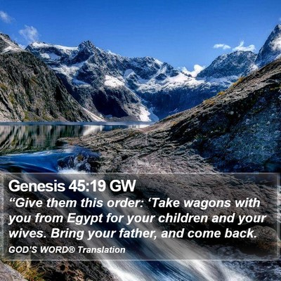 Genesis 45:19 GW Bible Verse Image