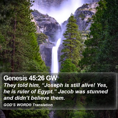Genesis 45:26 GW Bible Verse Image