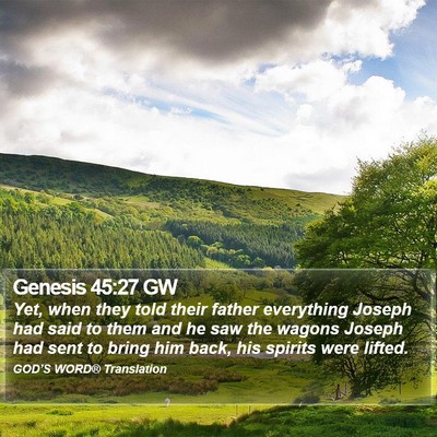 Genesis 45:27 GW Bible Verse Image