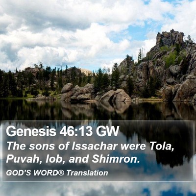 Genesis 46:13 GW Bible Verse Image
