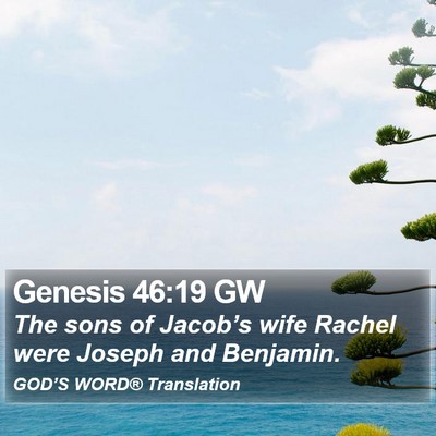 Genesis 46:19 GW Bible Verse Image
