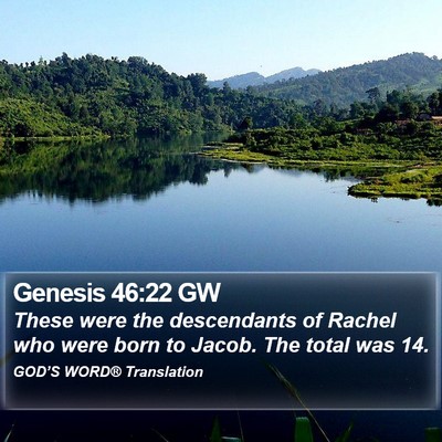 Genesis 46:22 GW Bible Verse Image