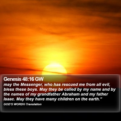 Genesis 48:16 GW Bible Verse Image